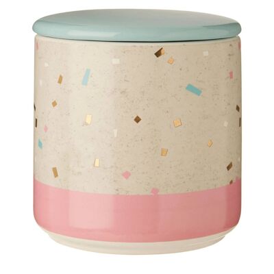 Medium Recycled Grey Pink Storage Canister