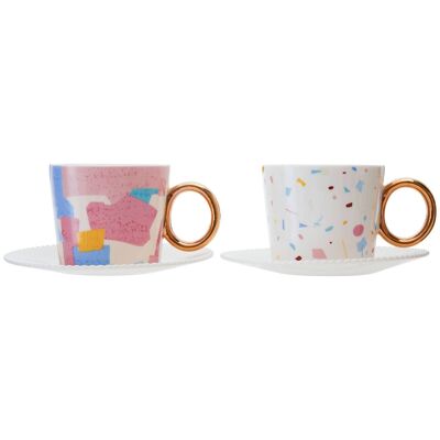 Miami 2 Cups and Saucers Set