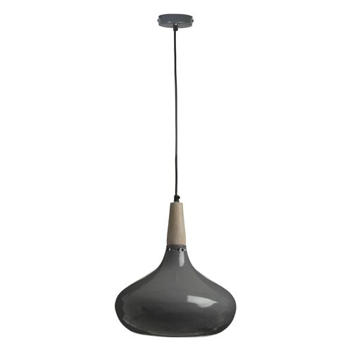 Mild Steel and Grey Pendant Light