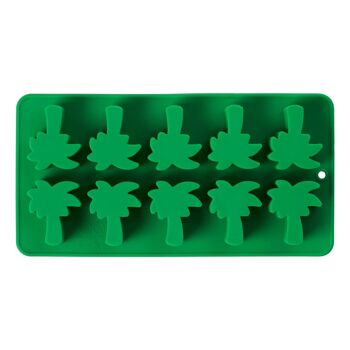 Mimo 10 Bac à Glaçons, Palmier, Silicone Vert 2