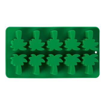 Mimo 10 Bac à Glaçons, Palmier, Silicone Vert 3