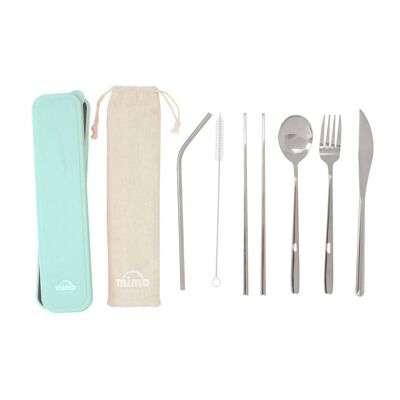 Mimo 6 Pc Silver Finish Cutlery Set with Box