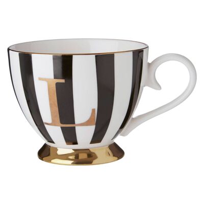 Mimo Duchess L Letter Monogram Mug