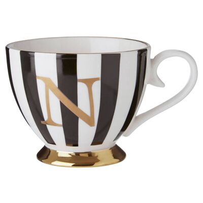 Mimo Duchess N Letter Monogram Mug