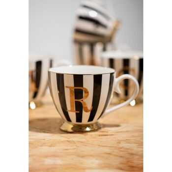 Mimo Duchess R Lettre Monogramme Mug 5