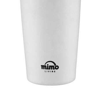 Mug de voyage blanc brillant Mimo 4