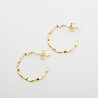 twisted hoops - Gold - M