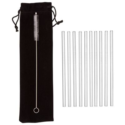 Mimo Set of 10 Short Cocktail Straws