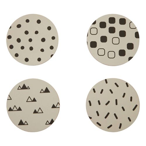 Mimo Set of 4 Eclectic All Sorts Coasters