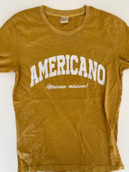 TEE SHIRT JAUNE AMERICANO S