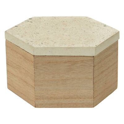 Mimo Small Terrazzo Lid Trinket Box