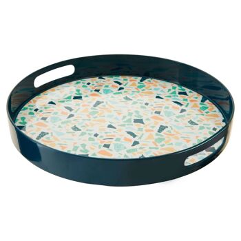 Plateau Rond Terrazzo Mimo 1