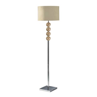 Mistro Cream Suede Effect Shade Floor Lamp