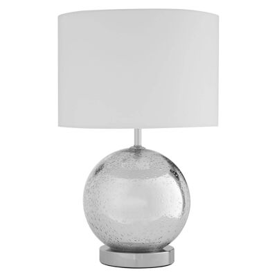 Naomi White Fabric Shade Table Lamp