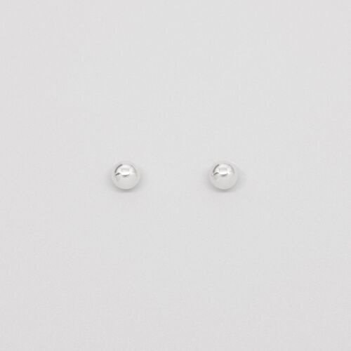 shiny ball studs - Silber