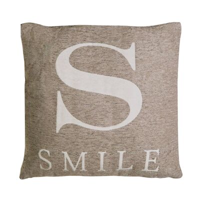Natural 'Smile' Words Cushion