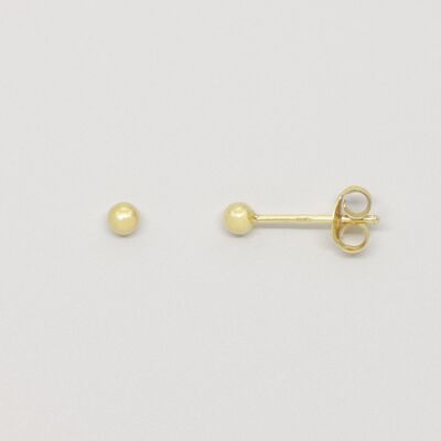 shiny ball studs - Gold