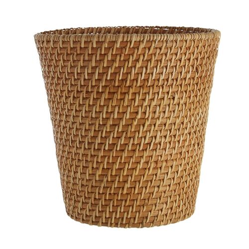 Natural Rattan Waste Basket