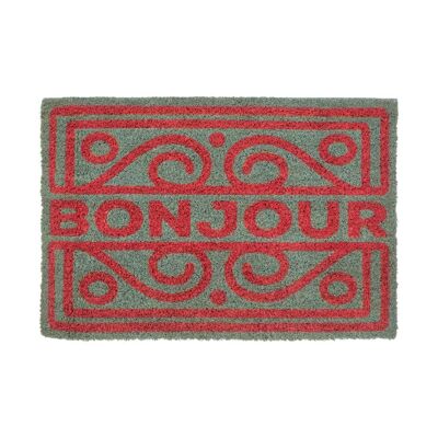 Neon Bonjour Doormat