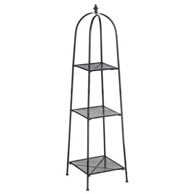 New York Loft Black 3 Tier Shelf Unit