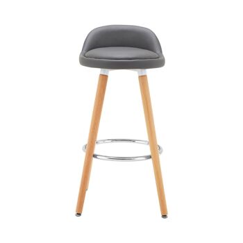 Tabouret de bar gris Normann 6