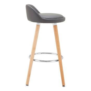 Tabouret de bar gris Normann 9