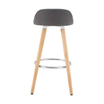 Tabouret de bar gris Normann 10