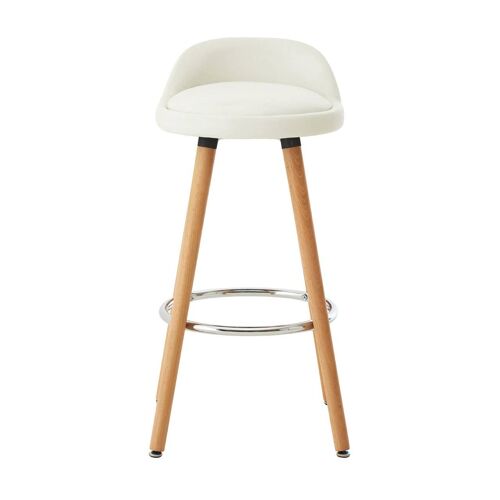 Normann White Bar Stool