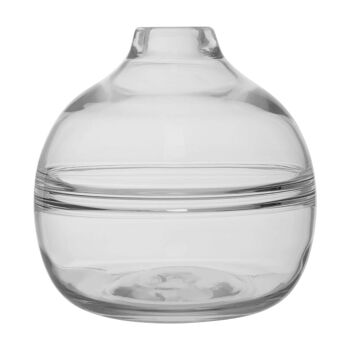 Vase bouteille en verre transparent Optik 1