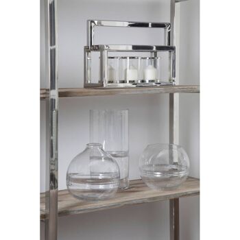 Vase bouteille en verre transparent Optik 4