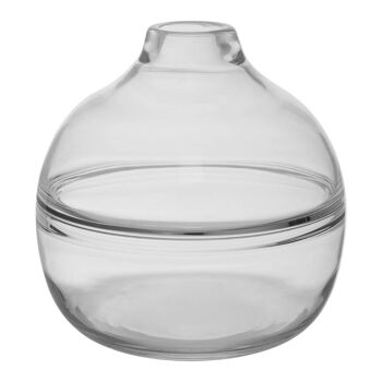 Vase bouteille en verre transparent Optik 8