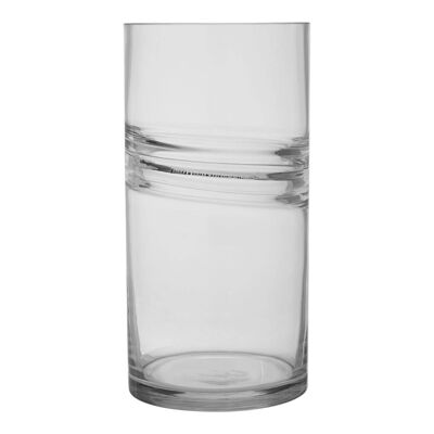 Optik Clear Glass Tall Vase