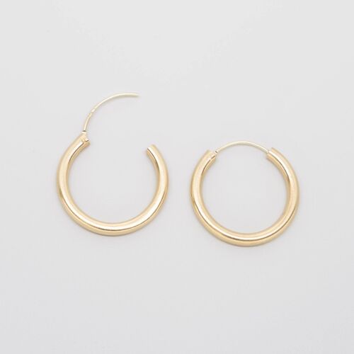 bold hoops - Gold - M