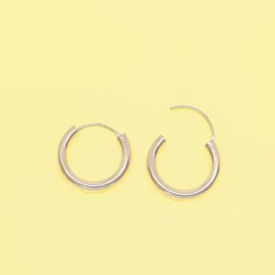 bold hoops - rose gold - S.