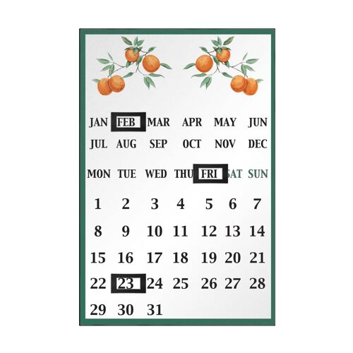 Orange Grove Magnetic Calendar