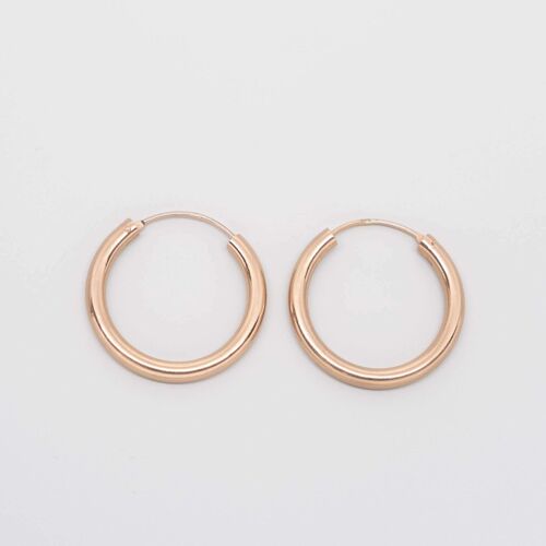 bold hoops - Roségold - M