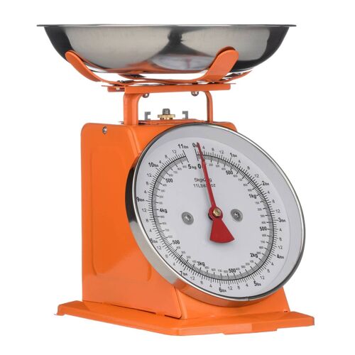Orange Standing Kitchen Scale - 5kg