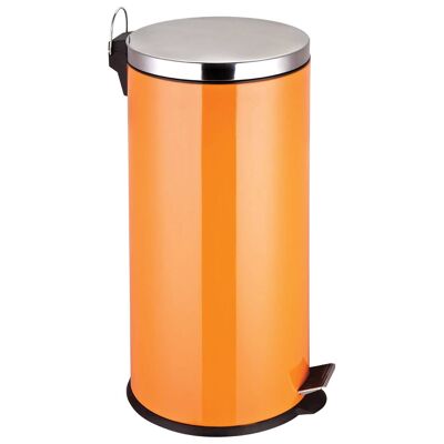 Orange Pedal Bin - 30 Ltr