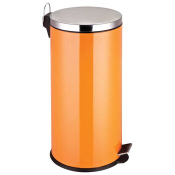 Poubelle à pédale orange - 30 litres 6