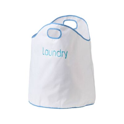 Oxford Blue Trim Laundry Bag
