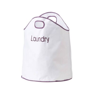 Oxford Purple Trim Laundry Bag