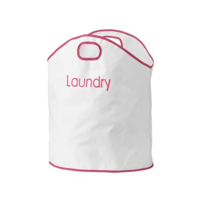 OxfordHot Pink Trim Laundry Bag
