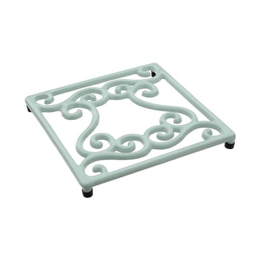 Pale Blue Cast Iron Trivet