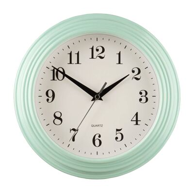 Pale Blue Wall Clock