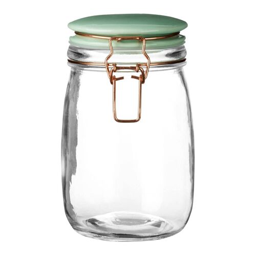 Pastel Green Glass Jar- 1000ml