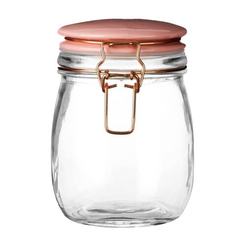 Pastel Pink Glass Jar - 750ml