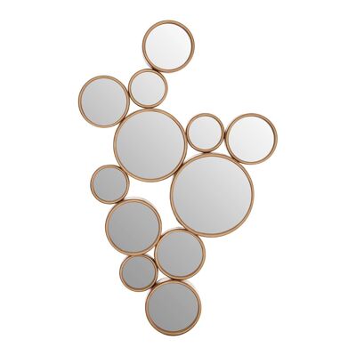 Persephone Gold Finish Wall Mirror