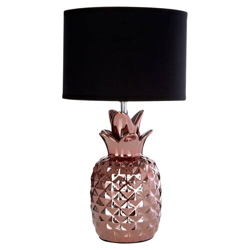 Pineapple Copper Ceramic Lamp