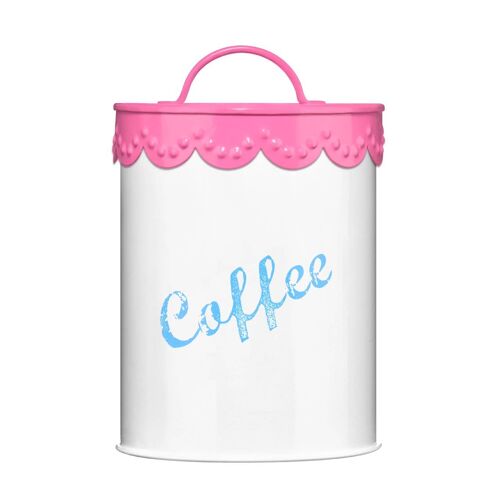 Pink Lace Coffee Canister
