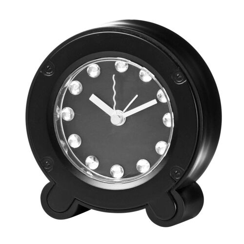 Plastic and Acrylic Black Alarm Clock